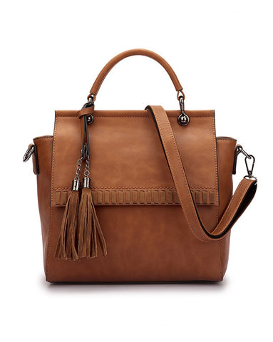 Leather Hand Bag Mustard